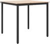 vidaXL Esstisch Natur 80 x 80 x 75 cm Massives Kiefernholz 892783 Bild 2