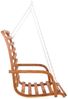 vidaXL Hollywoodschaukel mit Dach Massivholz Fichte mit Teak-Finish 3200627 Bild 4