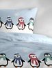 Bierbaum Biber Bettwäsche 135x200 Pinguine Sterne hellblau weiß 4115-20 Bild 4