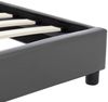 vidaXL Bettgestell Grau Kunstleder 120x200 cm 284776 Bild 5