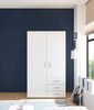 Kleiderschrank >Harry< ((BxHxT) 100x176x52 cm) in Weiß - 100x176x52cm (BxHxT) Bild 3