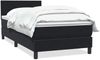 vidaXL Boxspringbett mit Matratze Schwarz 80x220 cm Samt 3316043 Bild 2