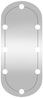 vidaXL Wandspiegel mit LED-Leuchten 35x80 cm Glas Oval 3189162 Bild 5