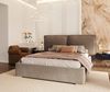 FDM Polsterbett Stauraumbett Bettgestell 140x200, 160x200, 180x200cm - MADE IN EU (mit hochwertigem Velours Bezug Samt, Bettrahmen, Bett, mit großen gepolsterten Kopfteil, mit Bettkasten für Stauraum), Metallrahmen mit Lattenrost, hydraulische Klappfun... Bild 3