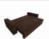 Wohnero24 Modernes Sofa MARVIN 233 x 104 cm – Hochwertiger, gemütlicher Cordstoff – Schlaffunktion 185 x 155 cm – Farbe: Dunkelbraun Bild 5