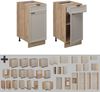 Küchenunterschrank Fame-Line GrauBeige 40 cm ohne Arbeitsplatte Vicco Bild 5