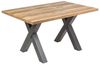 riess-ambiente Esstisch MONTREAL 140cm natur / schwarz (Einzelartikel, 1-St), Eiche-Holz-Design · X-Gestell · bis 6 Personen · Industrial Bild 4