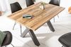 riess-ambiente Esstisch MONTREAL 140cm natur / schwarz (Einzelartikel, 1-St), Eiche-Holz-Design · X-Gestell · bis 6 Personen · Industrial Bild 2