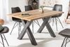 riess-ambiente Esstisch MONTREAL 140cm natur / schwarz (Einzelartikel, 1-St), Eiche-Holz-Design · X-Gestell · bis 6 Personen · Industrial Bild 5