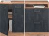 Küchenschrank für Dachschrägen R-Line Schwarz Beton 120 cm 2er Set Schrankkorpuss 60 cm Tiefe Vicco Bild 5