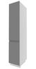 Apothekerhochschrank AVELLINO 40x207cm Korbauszug grifflos Farbe: dust grey Acryl matt / Eiche Artisan AV-2D14K/40/kargo Bild 4