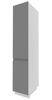 Apothekerhochschrank AVELLINO 40x207cm Korbauszug grifflos Farbe: dust grey Acryl matt / Eiche Artisan AV-2D14K/40/kargo Bild 5