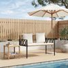 vidaXL Bänke für Outdoor 2 -Seater 116 x 56 x 75 cm Poly-Rattan 42025354 Bild 3