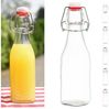 CEPEWA Isolierflasche Bügelflasche 6er Set eckig 6,5x20cm 250ml Glas Metall Dichtung Bild 4