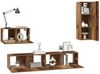 vidaXL Wand-TV-Schrank Wandmontiert 4 pcs Altholz Holzwerkstoff 3393465 Bild 3