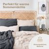 Blumtal Bettwäsche Musselin 100% Baumwolle im Set, Kopfkissenbezug & Deckenbezug, 3 teilig Bild 3