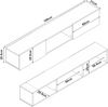 Fernsehschrank Paltamo 180x31x29,5cm Weiß [en. casa] Bild 5
