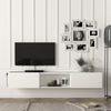 Fernsehschrank Paltamo 180x31x29,5cm Weiß [en. casa] Bild 2
