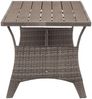 vidaXL Gartentisch Grau 120x70x66 cm Poly Rattan 316584 Bild 4