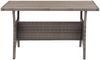 vidaXL Gartentisch Grau 120x70x66 cm Poly Rattan 316584 Bild 3