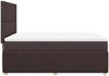 vidaXL Boxspringbett mit Matratze Dunkelbraun 160x200 cm Stoff 3292103 Bild 5