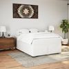 vidaXL Boxspringbett mit Matratze Weiß 160x200 cm Kunstleder 3285218 Bild 3