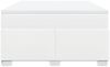 vidaXL Boxspringbett mit Matratze Weiß 160x200 cm Kunstleder 3285218 Bild 4