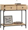 Konsolentisch, Beistelltisch, Konsole Sonoma-Eiche 75x34,5x75 cm Holzwerkstoff Bild 4