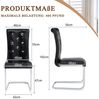ANYSUN Esszimmerstuhl 2er Set Esszimmer Stühle,Küchenstuhl,Schwingstuhl (Polsterte Essstühle, mit Kristallschnalle Design und galvanisierte Metallbeine, 2 St), Hoher Rückenlehne,Moderner Küchenstuhl,für Wohnzimmer Konferenzraum Bild 3