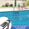 FIVMEN Poolleiter Schwimmbadleiter mit Handlauf Edelstahlleiter Sicherheitsleiter, Einstiegsleiter für pools rutschfest Rutschsicherung 3/4 stufig Bild 4