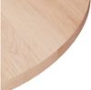 vidaXL Runde Tischplatte Ø40x1,5 cm Unbehandeltes Massivholz Eiche 342894 Bild 2