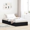vidaXL Aufbewahrungsbett mit Kopfteil Schwarz 90 x 190 cm Samt 3370125 Bild 1
