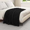 vidaXL Überwurfdecke Schwarz 150 x 130 cm Fleece 42016841 Bild 3