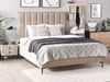 Schlafzimmer Set SEZANNE 180 x 200 cm Samtstoff Taupe Bild 3