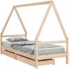 vidaXL Kinderbett mit Schubladen 90x200 cm Massivholz Kiefer 834468 Bild 2