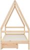 vidaXL Kinderbett mit Schubladen 90x200 cm Massivholz Kiefer 834468 Bild 5