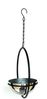 DanDiBo Blumenampel Innen Metall Wand Hängepflanzen 43 cm 96087 S mit Topf Silber Pflanzenhänger Blumenhänger Topfhänger Blumen Blumentopfhänger Hängetopf Bild 5