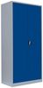 Flügeltürschrank Kleiderschrank Stahl Lagerschrank Aktenschrank PutzSpind Werkzeugschrank Lichtgrau/Blau 1950 x 925 x 422 mm/545541 Bild 2