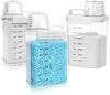 BlingBin Aufbewahrungsbox Waschpulver Luftdichter Waschmittelspender Mit Messbecher (3er Set, 3 St, 1800ml), mehrzweck-waschpulver-spender für Waschmittel, Getreide (1800ml) Bild 5