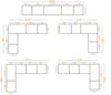 Marmex Möbel TRES SET U Großer offener Schrank-Set für Kleidung, Schuhe, Kleiderschrank mit Einlegeböden, Kleiderstangen und Schubladen, laminierte Spanplatte, graubeige cashmere, 320x206x51 cm Bild 5