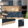 Frontblende Fame-Line Dunkelblau Hochglanz 60 cm , AP Eiche Vicco Bild 2