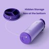 Edelstahl Trinkflasche 24oz mit Strohhalm Pillenfach Outdoor Violett Bild 2