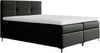 99rooms Nelson Boxspringbett Strukturstoff 120x200 cm Schwarz Bild 2