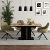 Esstisch Fenaro Goldkraft Eiche/Schwarz 120 x 80 cm Vicco Bild 5