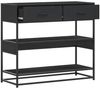 vidaXL Konsolentisch Schwarz 90x35x80 cm Holzwerkstoff 849179 Bild 5