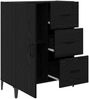vidaXL Sideboard Schwarz Eichen-Optik 69,5 x 34 x 90 cm Holzwerkstoff 880663 Bild 5