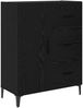 vidaXL Sideboard Schwarz Eichen-Optik 69,5 x 34 x 90 cm Holzwerkstoff 880663 Bild 2
