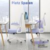 BIGZZIA Bürostuhl Ergonomischer Sitz, Sessel mit 90° klappbarer Armlehne,Lordosenstütze,höhenverstellbar Bild 3