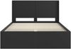 vidaXL Bettgestell mit Stauraum und Kopfteil Schwarz 120 x 200 cm 3413870 Bild 5