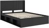 vidaXL Bettgestell mit Stauraum und Kopfteil Schwarz 120 x 200 cm 3413870 Bild 4